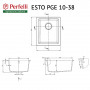 Мийка кухонна гранітна Perfelli ESTO PGE 10-38 SAND