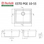 Мийка кухонна гранітна Perfelli ESTO PGE 10-55 SAND