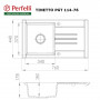 Мийка кухонна гранітна Perfelli TINETTO PGT 114-76 WHITE