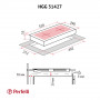 Поверхня газова Domino на склі Perfelli HGG 31427 WH