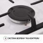 Поверхня газова Domino на металі Perfelli HGM 31427 WH