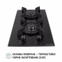 Поверхня газова Domino на склі Perfelli HGG 31487 BL
