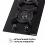 Поверхня газова Domino на склі Perfelli HGG 31487 BL
