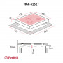 Поверхня газова на склі Perfelli HGG 41627 BL
