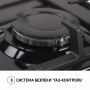 Поверхня газова Domino на металі Perfelli HGM 31427 BL
