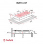Поверхня газова Domino на металі Perfelli HGM 31427 BL