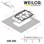 Поверхня газова Domino на металі WEILOR GM 306 SS
