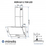 Витяжка декоративна похила Minola HDN 6212 BL / I 700 LED