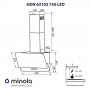 Витяжка декоративна похила Minola HDN 63102 BL 750 LED