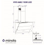 Витяжка декоративна похила Minola HVS 6682 BL 1000 LED