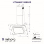 Витяжка декоративна похила Minola HVS 6862 BL / I 1200 LED
