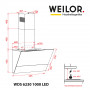 Витяжка декоративна похила WEILOR WDS 6230 BL 1000 LED