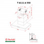 Витяжка декоративна Т-подібна Perfelli T 6111 A 550 W