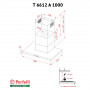 Витяжка декоративна Т-подібна Perfelli T 6612 A 1000 IV LED