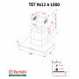 Витяжка декоративна Т-подібна Perfelli TET 9612 A 1000 BL LED