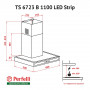 Витяжка декоративна Т-подібна Perfelli TS 6723 B 1100 I / BL LED Strip