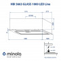 Витяжка повновбудовувана Minola HBI 5663 IV GLASS 1000 LED Line