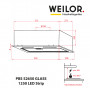 Витяжка повновбудовувана WEILOR PBS 52650 GLASS BL 1250 LED Strip