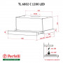 Витяжка телескопічна Perfelli TL 6802 C S / I 1200 LED