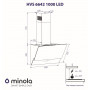 Витяжка декоративна похила Minola HVS 6642 BL 1000 LED