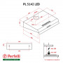 Витяжка плоска Perfelli PL 5142 I LED