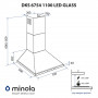 Витяжка купольна Minola DKS 6754 BL 1100 LED GLASS