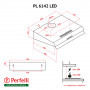 Витяжка плоска Perfelli PL 6142 W LED