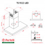 Вытяжка декоративная Т-образная Perfelli TS 9322 I/BL LED