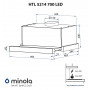 Витяжка телескопічна Minola HTL 5214 WH 700 LED