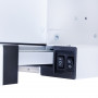 Витяжка телескопічна Perfelli TL 6632 C WH 1000 LED GLASS