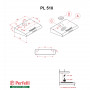 Витяжка плоска Perfelli PL 510 BL