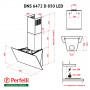 Витяжка декоративна Похила Perfelli DNS 6472 D 850 BL LED