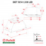Витяжка повновбудовувана Perfelli BIET 5854 BL 1200 LED