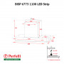 Витяжка повновбудовувана Perfelli BISP 6773 BL 1100 LED Strip