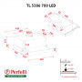 Вытяжка телескопическая Perfelli TL 5386 I 700 LED