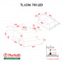Витяжка телескопічна Perfelli TL 6386 I 700 LED