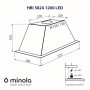 Витяжка повновбудовувана Minola HBI 5824 BL 1200 LED