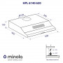 Витяжка плоска Minola HPL 6140 WH 630