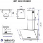 Витяжка декоративна Похила Minola HDN 5202 BL / INOX 700 LED