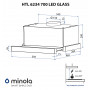 Витяжка телескопічна Minola HTL 6234 BL 700 LED GLASS