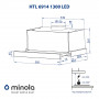Витяжка телескопічна Minola HTL 6914 BL 1300 LED
