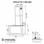 Витяжка декоративна похила Minola HVS 6774 BL 1100 LED