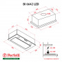 Витяжка повновбудовувана Perfelli BI 6642 BL LED