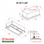 Витяжка повновбудовувана Perfelli BI 6872 I LED
