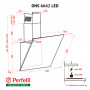 Витяжка декоративна похила Perfelli DNS 6642 BL LED