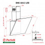 Витяжка декоративна похила Perfelli DNS 6842 BL LED