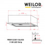 Витяжка повновбудовувана WEILOR PBSR 52301 GLASS BL 1100 LED Strip