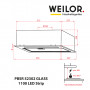 Витяжка повновбудовувана WEILOR PBSR 52302 GLASS FBL 1100 LED Strip