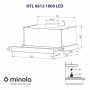 Витяжка телескопічна Minola HTL 6612 I 1000 LED