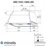 Витяжка повновбудовувана Minola HBS 7652 BL 1000 LED
